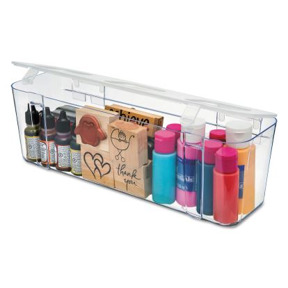 Stackable Caddy Organizer Containers, Large, Clear1