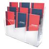3-Tier Document Organizer w/6 Removable Dividers, 14w x 3.5d x 11.5h, Clear1
