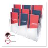 3-Tier Document Organizer w/6 Removable Dividers, 14w x 3.5d x 11.5h, Clear2