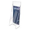 Stand-Tall Wall-Mount Literature Rack, Leaflet, 4.56w x 3.25d x 11.88h, Clear1