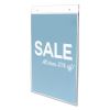 Classic Image Wall-Mount Sign Holder, Portrait, 8.5 x 11, Clear2