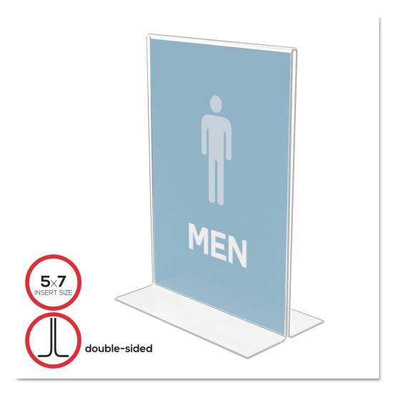 Classic Image Double-Sided Sign Holder, 5 x 7 Insert, Clear1