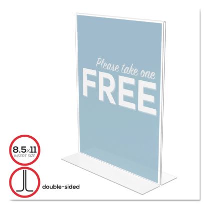 Classic Image Double-Sided Sign Holder, 8.5 x 11 Insert, Clear1