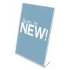 Classic Image Slanted Sign Holder, Portrait, 8.5 x 11 Insert, Clear2