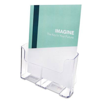 DocuHolder for Countertop/Wall-Mount, Magazine, 9.25w x 3.75d x 10.75h, Clear1