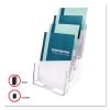 4-Compartment DocuHolder, Booklet Size, 6.88w x 6.25d x 10h, Clear2