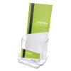 DocuHolder for Countertop/Wall-Mount w/Card Holder, 4.38w x 4.25d x 7.75h, Clear1