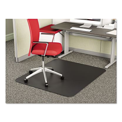 SuperMat Frequent Use Chair Mat for Medium Pile Carpet, 36 x 48, Rectangular, Black1