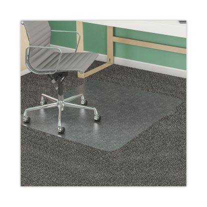 SuperMat Frequent Use Chair Mat, Med Pile Carpet, Roll, 45 x 53, Rectangular, Clear1
