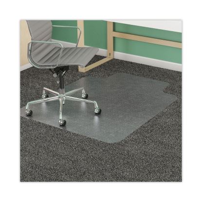 SuperMat Frequent Use Chair Mat for Medium Pile Carpet, 46 x 60, Wide Lipped, Clear1