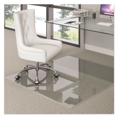 Premium Glass All Day Use Chair Mat - All Floor Types, 44 x 50, Rectangular, Clear1