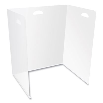 Lightweight Desktop Barriers, 22 x 16 x 24, Polypropylene, Clear, 10/Carton1