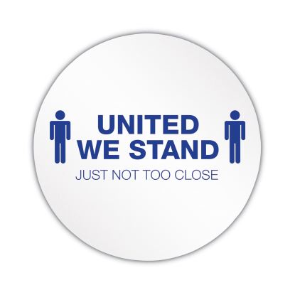Personal Spacing Discs, United We Stand, 20" dia, White/Blue, 50/Carton1