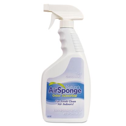 Sponge Odor Absorber Spray, Fragrance Free, 22 oz Spray Bottle, 12/Carton1