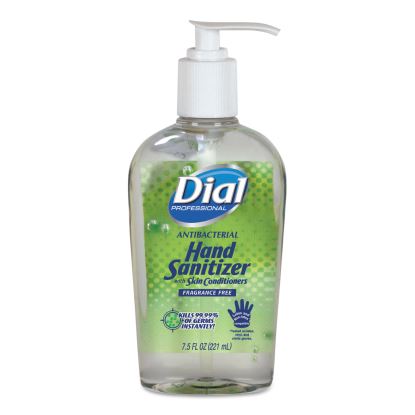 Antibacterial with Moisturizers Gel Hand Sanitizer, 7.5 oz Pump Bottle, Fragrance-Free, 12/Carton1