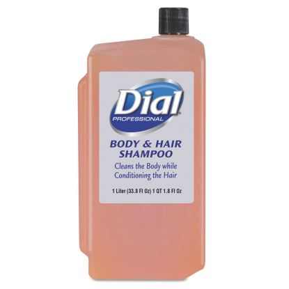 Hair + Body Wash Refill for 1 L Liquid Dispenser, Neutral Scent, 1 L, 8/Carton1