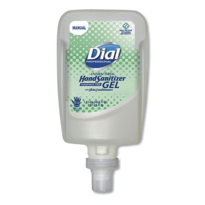 Antibacterial Gel Hand Sanitizer Refill for FIT Manual Dispenser, 1.2 L, Fragrance-Free, 3/Carton1