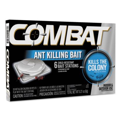 Combat Ant Killing System, Child-Resistant, Kills Queen and Colony, 6/Box, 12 Boxes/Carton1