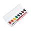 Professional Watercolors, 8 Assorted Colors, Oval Pan Palette Tray1