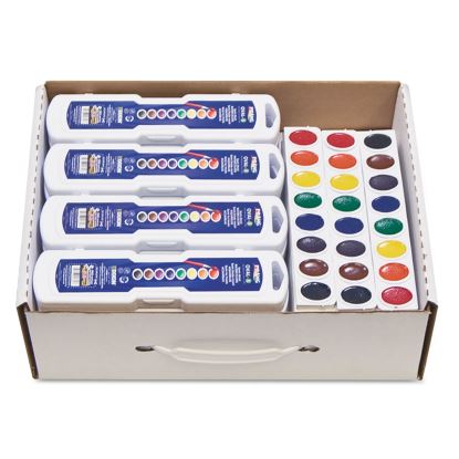 Professional Watercolor Master Pack: 24 Eight-Color Palette Sets and 12 Eight-Color Refill Strips, Assorted Colors1