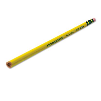Tri-Write Triangular Pencil, HB (#2), Black Lead, Yellow Barrel, Dozen1