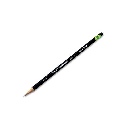 Pencils, HB (#2), Black Lead, Black Barrel, Dozen1