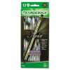 Noir Holographic Woodcase Pencil, HB (#2), Black Lead, Holographic Silver Barrel, 12/Pack2