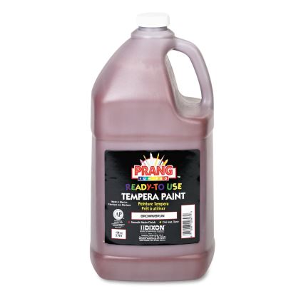 Ready-to-Use Tempera Paint, Brown, 1 gal Bottle1