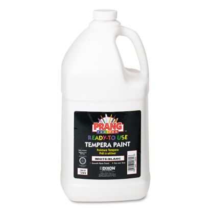 Ready-to-Use Tempera Paint, White, 1 gal Bottle1