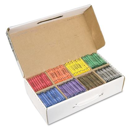 Crayons Made with Soy, 100 Each of 8 Colors, 800/Carton1