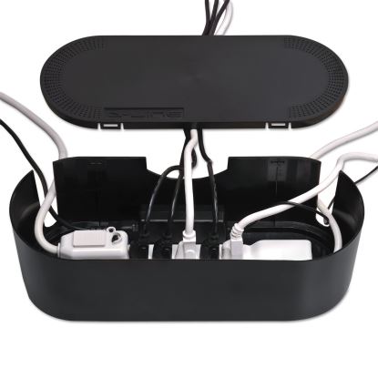 Large Cable Tidy Units, 16.5" x 6.5" x 5.25", Black1