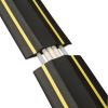 Medium-Duty Floor Cable Cover, 3.25 x 0.5 x 6 ft, Black with Yellow Stripe2