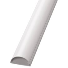 Decorative Desk Cord Cover, 60" x 2" x 1" Cover, White1