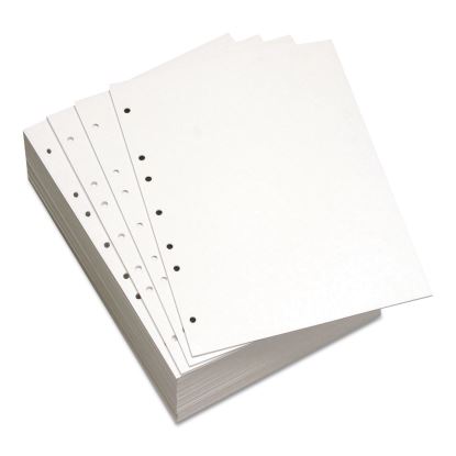 Custom Cut-Sheet Copy Paper, 92 Bright, 7-Hole Side Punched, 20 lb Bond Weight, 8.5 x 11, White, 500/Ream1