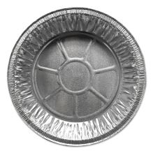 Aluminum Pie Pans, Medium, 27.6 oz, 9" Diameter x 1"h, Silver, 500/Carton1