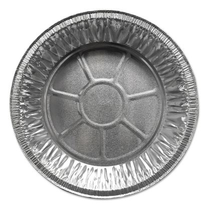 Aluminum Pie Pans, Medium, 27.6 oz, 9" Diameter x 1"h, Silver, 500/Carton1
