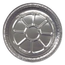 Aluminum Closeable Containers, Round, 8" Diameter x 1.56"h, Silver, 500/Carton1