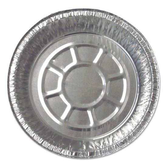 Aluminum Round Containers, 22 Gauge, 24 oz, 7" Diameter x 1.75"h, Silver, 500/Carton1