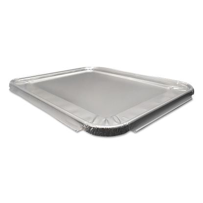 Aluminum Steam Table Lids, Fits Heavy Duty Half-Size Pan, 10.56 x 13 x 0.63, 100/Carton1