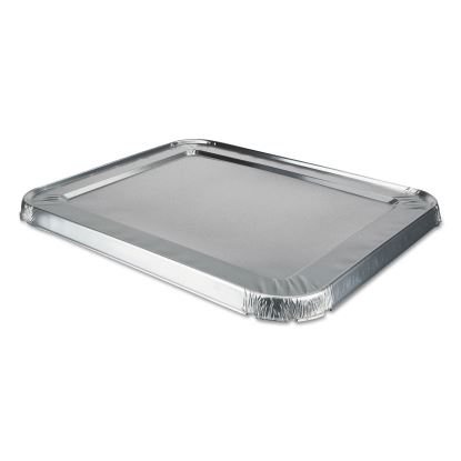 Aluminum Steam Table Lids, Fits Rolled Edge Half-Size Pan, 10.56 x 13 x 0.63, 100/Carton1