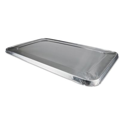 Aluminum Steam Table Lids, Fits Rolled Edge Full-Size Pan, 12.88 x 20.81 x 0.63, 50/Carton1