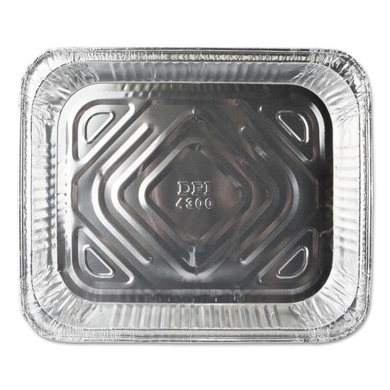 Aluminum Steam Table Pans, Half Size, Shallow, 12.75 x 10.38 x 1.69, 35 Gauge, 100/Carton1