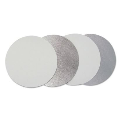 Flat Board Lids, For 7" Round Containers, Silver, 500 /Carton1