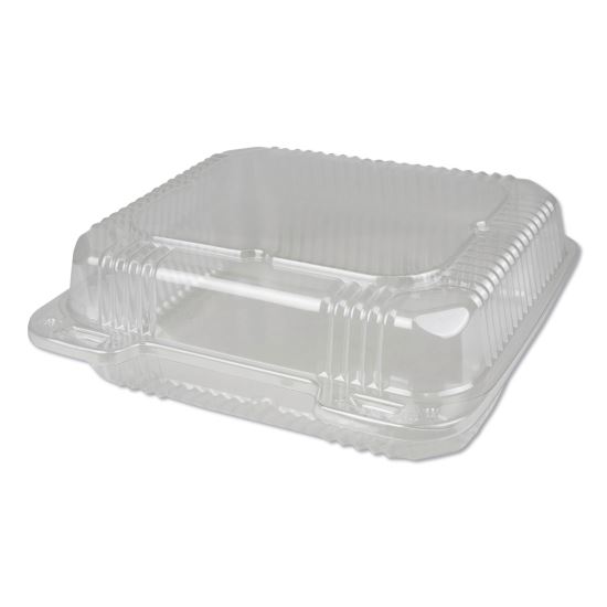 Plastic Clear Hinged Containers, 50 oz, 8.88 x 8 x 3, Clear, 250/Carton1