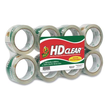 Heavy-Duty Carton Packaging Tape, 3" Core, 1.88" x 55 yds, Clear, 8/Pack1
