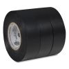 Pro Electrical Tape, 1" Core, 0.75" x 50 ft, Black, 3/Pack2