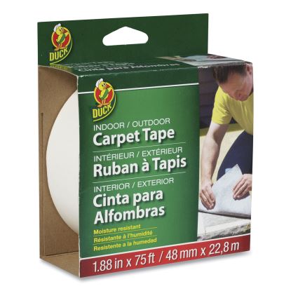 Carpet Tape, 3" Core, 1.88" x 75 ft, White1