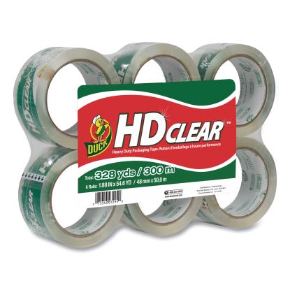Heavy-Duty Carton Packaging Tape, 3" Core, 1.88" x 55 yds, Clear, 6/Pack1