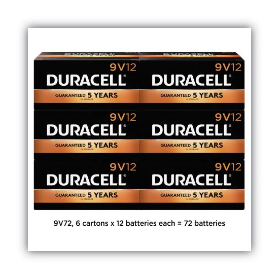 CopperTop Alkaline 9V Batteries, 72/Carton1