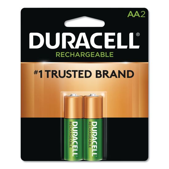 Rechargeable StayCharged NiMH Batteries, AA, 2/Pack1